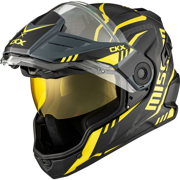 CARBON MISSION ELECTRIC HELMET (Mat Yellow) | CKX