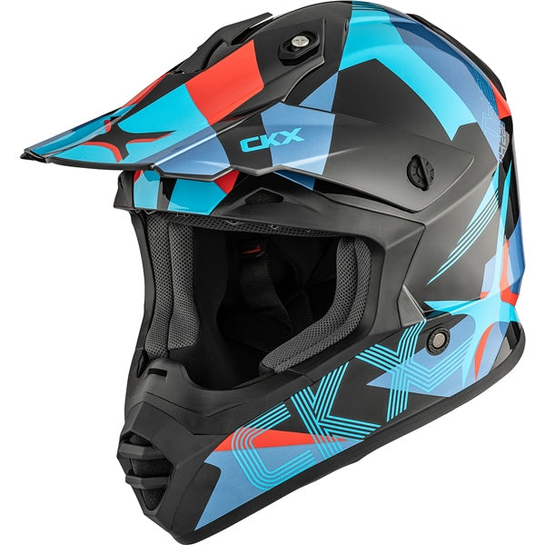 TX228 OFF ROAD HELMET (Lord Glossy Blue/Orange) | CKX