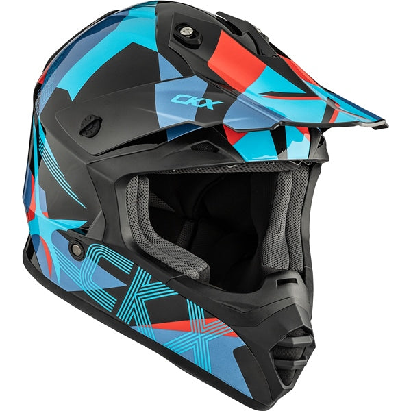 TX228 OFF ROAD HELMET (Lord Glossy Blue/Orange) | CKX