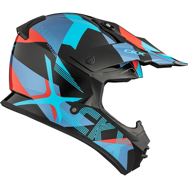 TX228 OFF ROAD HELMET (Lord Glossy Blue/Orange) | CKX