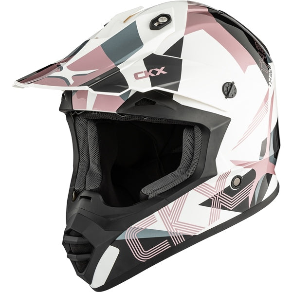 TX228 OFF ROAD HELMET (Lord Glossy White/Pink) | CKX