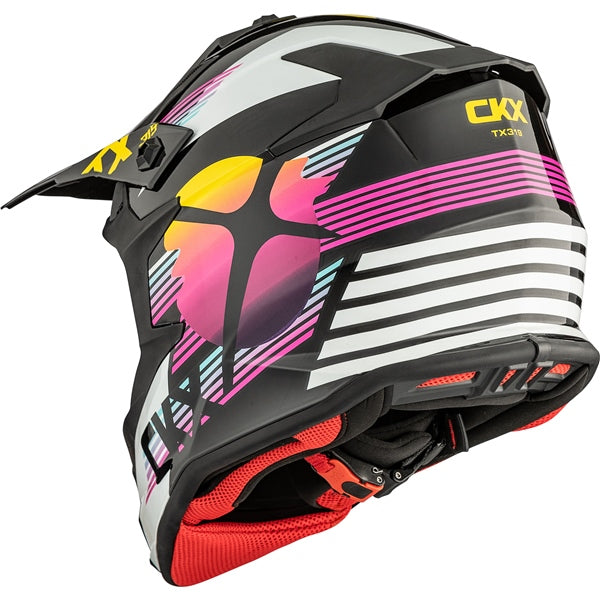 TX319 OFF ROAD HELMET (Galactic Glossy White/Black) | CKX
