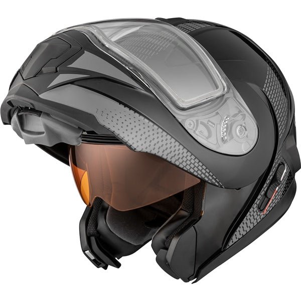 TRANZ 1.5 AMS ELECTRIC MODULAR HELMET (Glossy Grey) | CKX