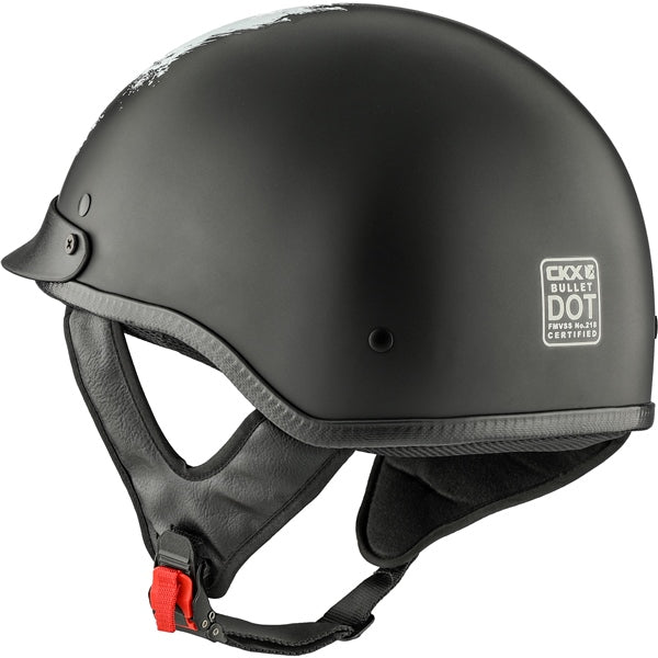 BULLET HALF HELMET (Lull- Gloss Black/White) | CKX