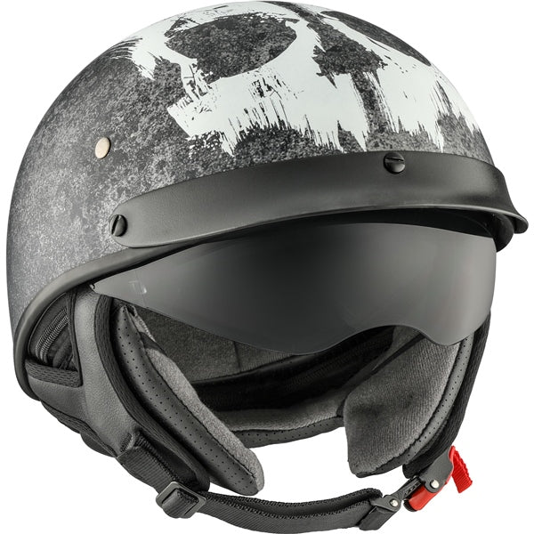 REVOLT RSV HALF HELMET (Lull- Gloss Black/White) | CKX