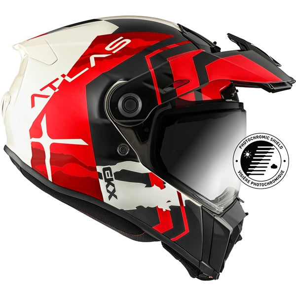 ATLAS DUAL SPORT HELMET (Equinox- Glossy Red) | CKX