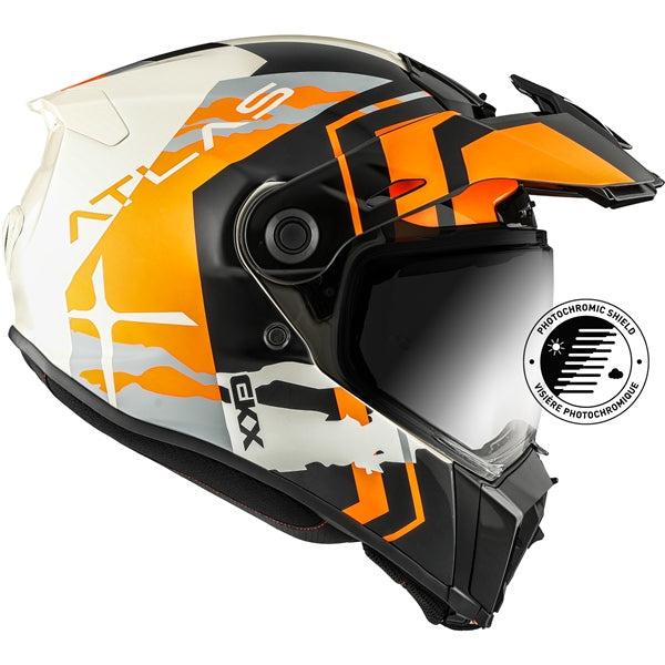 ATLAS DUAL SPORT HELMET (Equinox- Glossy Orange) | CKX