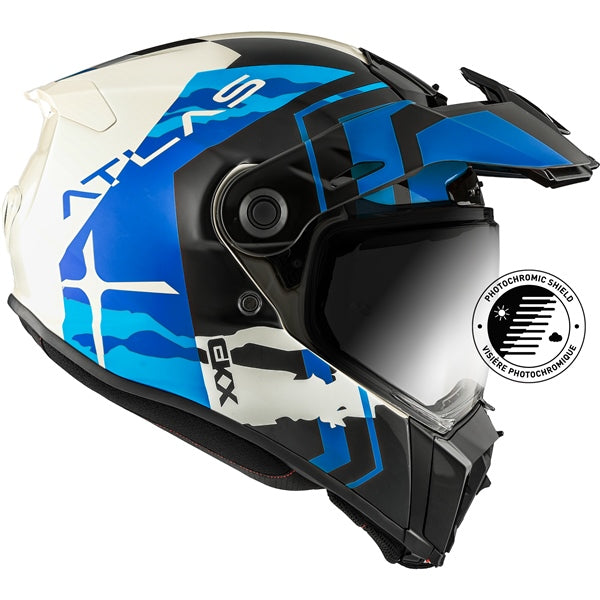 ATLAS DUAL SPORT HELMET (Equinox- Glossy Blue) | CKX