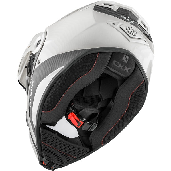 ATLAS CARBON DUAL SPORT HELMET (Glossy Pearl White) | CKX