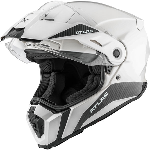 ATLAS CARBON DUAL SPORT HELMET (Glossy Pearl White) | CKX