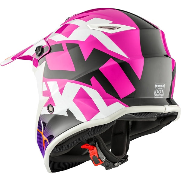 TX019Y YOUTH OFF ROAD HELMET (Howl Glossy Pink) | CKX