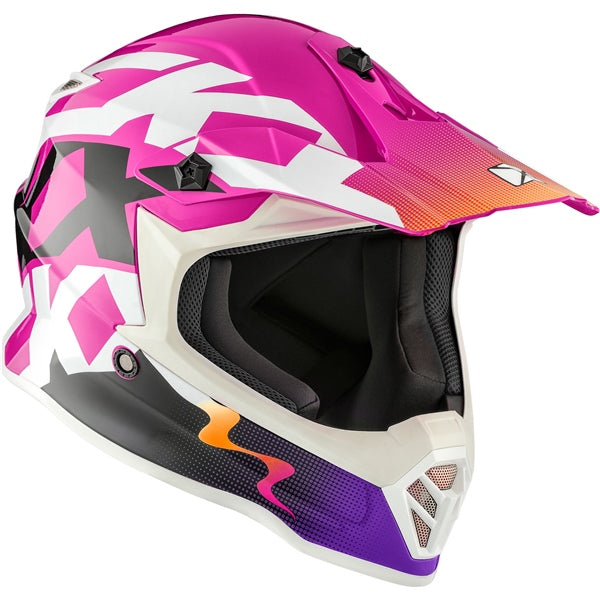 TX019Y YOUTH OFF ROAD HELMET (Howl Glossy Pink) | CKX