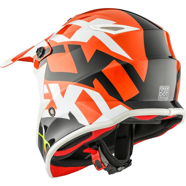 TX019Y YOUTH OFF ROAD HELMET (Howl Glossy Orange) | CKX
