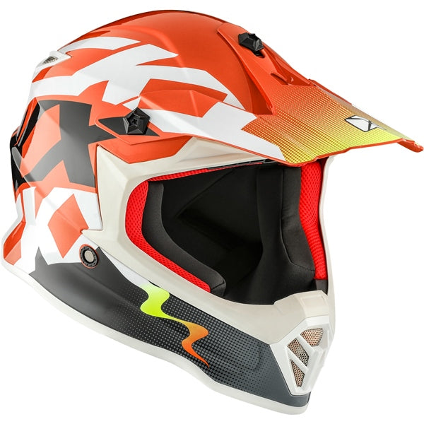 TX019Y YOUTH OFF ROAD HELMET (Howl Glossy Orange) | CKX