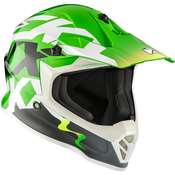 TX019Y YOUTH OFF ROAD HELMET (Howl Glossy Green) | CKX