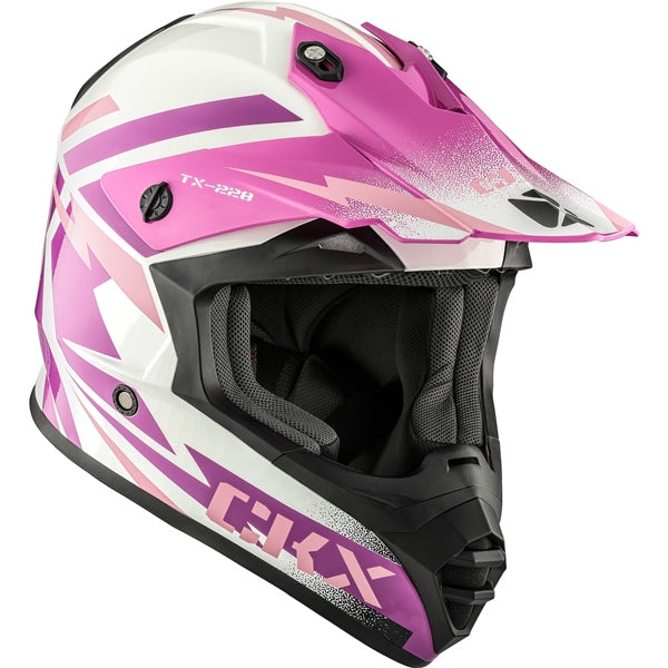 TX228 OFF ROAD HELMET (Bolt Glossy Purple) | CKX