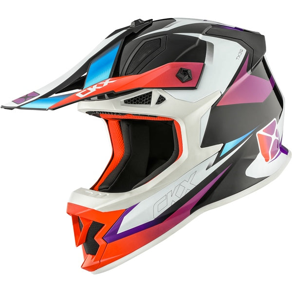 TX319 OFF ROAD HELMET (Skyway Glossy Blue/Red) | CKX