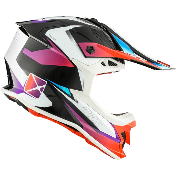 TX319 OFF ROAD HELMET (Skyway Glossy Blue/Red) | CKX