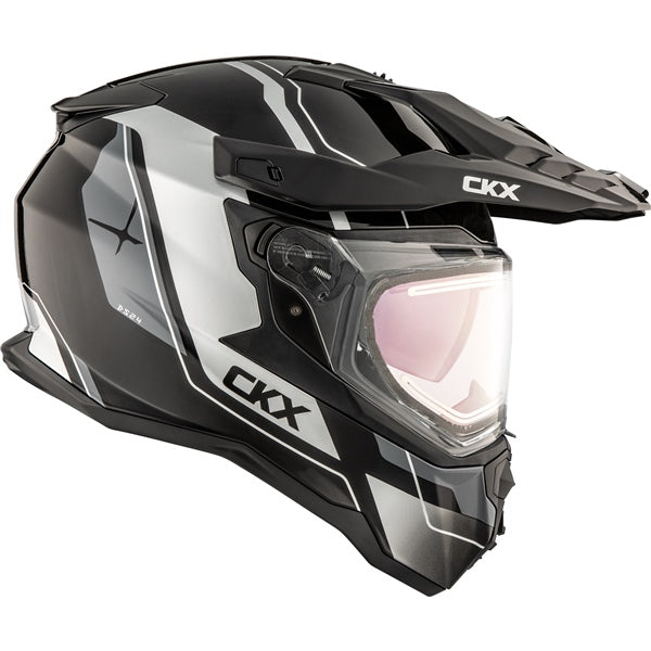 DS24 DUAL LENS ELECTRIC HELMET (Glossy Grey) | CKX