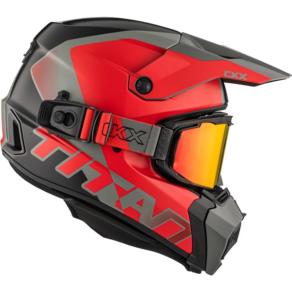 TITAN DUAL LENS WINTER HELMET (Nunavut Mat Red) | CKX