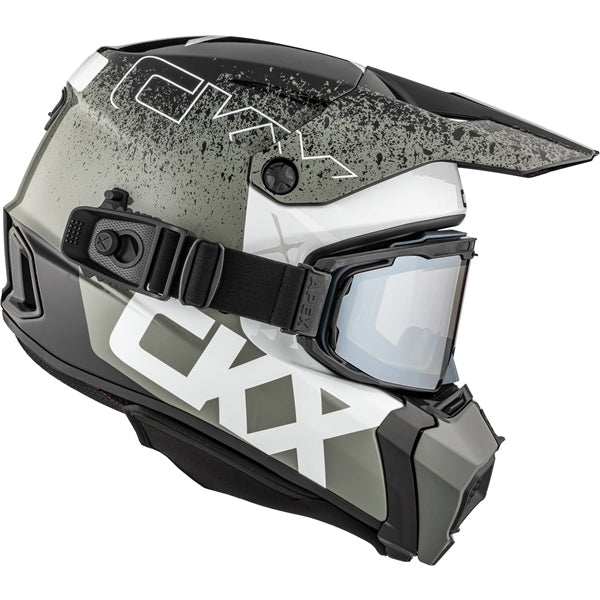 TITAN DUAL LENS WINTER HELMET (Vaneer Glossy Grey) | CKX