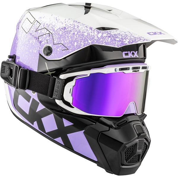 TITAN DUAL LENS WINTER HELMET (Vaneer Glossy Violet Tulip) | CKX