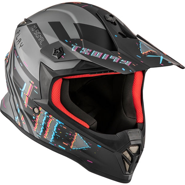 TX019Y YOUTH OFF ROAD HELMET (Error Mat Grey) | CKX