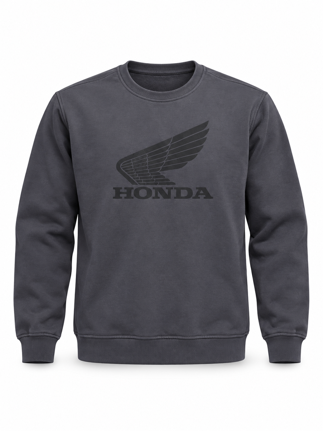 VINTAGE WASH CREWNECK (CHARCOAL) | HONDA
