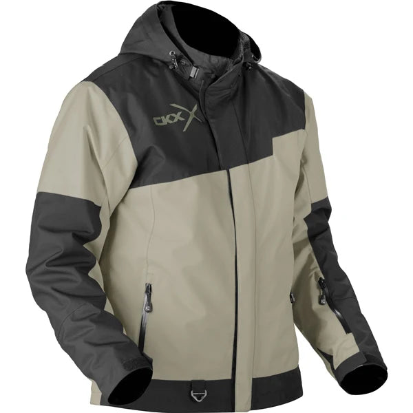 MENS CONQUER JACKET (TITANIUM) | CKX featuring multi-layer design and 133g PrimaLoft insulation for warmth.