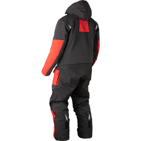 MENS YUKON (SCARLET) | CKX back view, featuring adjustable hood, cargo pockets, and T4-Flex fabric.