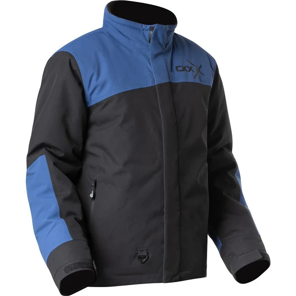 MENS JOURNEY JACKET (BLACK/BLUE) | CKX, essential winter jacket with NX1-Tex fabric for warmth and comfort.