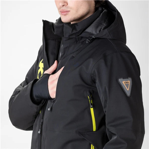 MEN'S ALASKA WINTER JACKET (Black/Yellow) | CKX