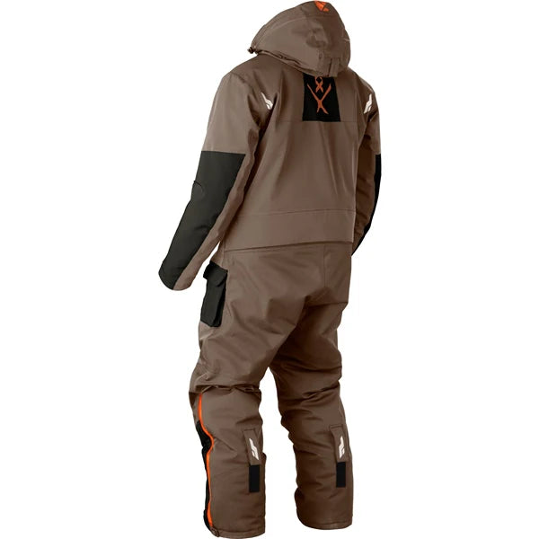 MENS YUKON (BROWN) | CKX insulated outerwear with adjustable hood and cargo-style pockets for outdoor activities.