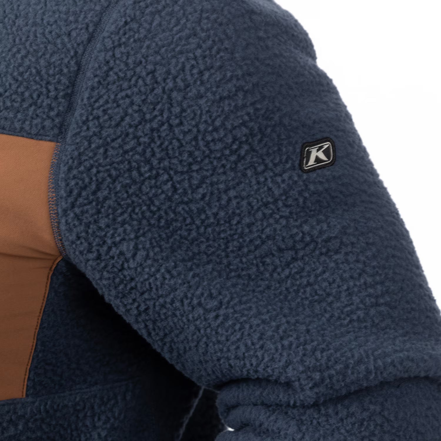HIGH PILE JACKET (Insignia Blue/Cocoa Brown) | KLIM