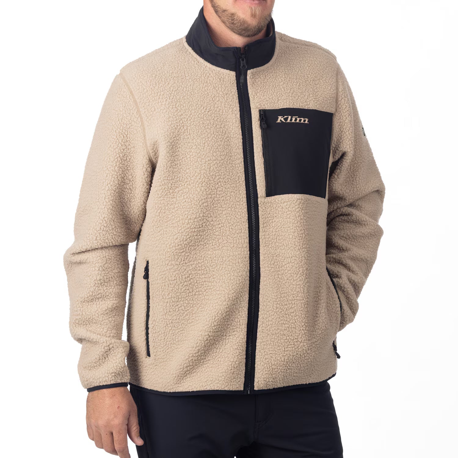 HIGH PILE JACKET (Montana Tan/Black) | KLIM