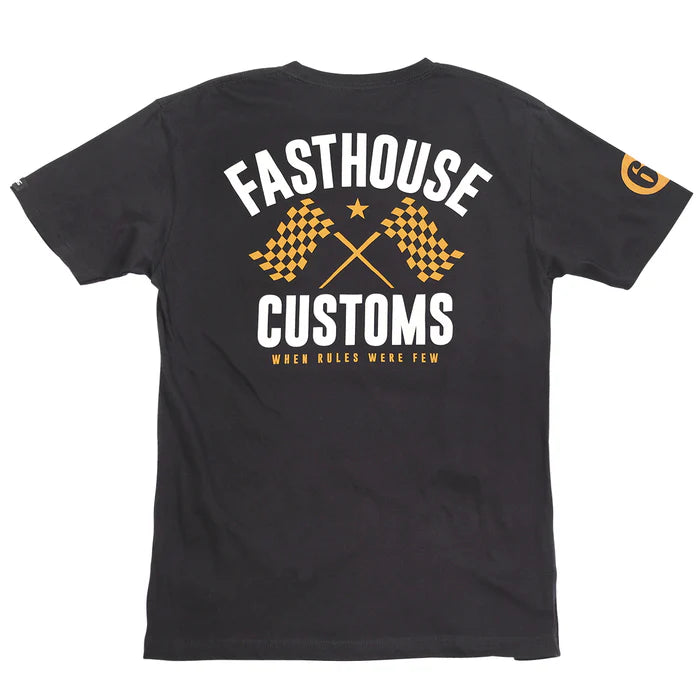 68 TRICK SS TEE (Black/Vintage Gold) | Fasthouse