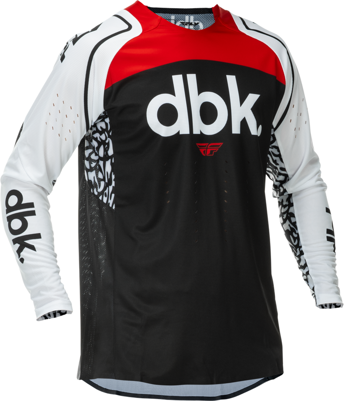 EVOLUTION DBK JERSEY (Black/White/Red) | FLY RACING