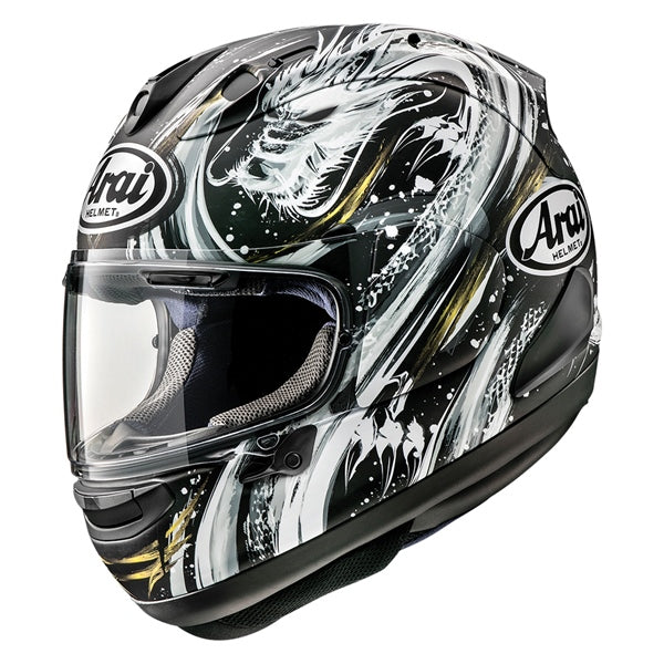 CORSAIR-X FULL FACE HELMET (Kiyonari-Black/Red) | Arai