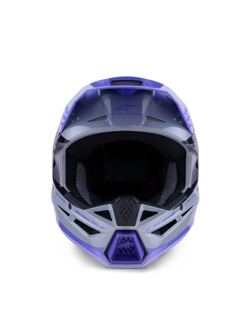 SM3 HELMET JETTSON (Gray/Purple/Black) | ALPINESTARS