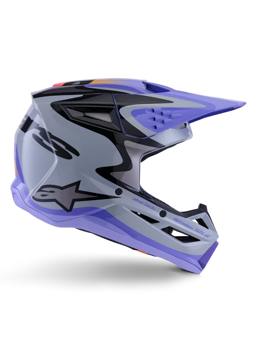 SM3 HELMET JETTSON (Gray/Purple/Black) | ALPINESTARS