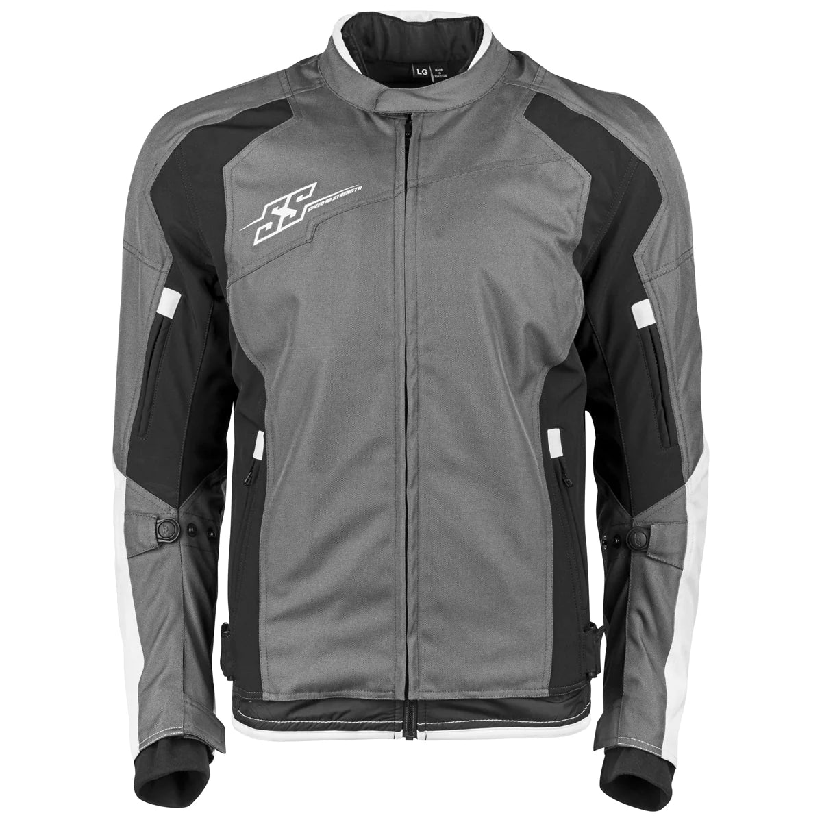 SURE SHOT TEXTILE JACKET (White/Black) | Speed and Strength