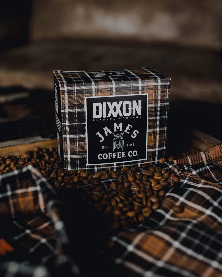 MEN'S JAMES COFFEE CO FLANNEL (Brown/Black) | DIXXON