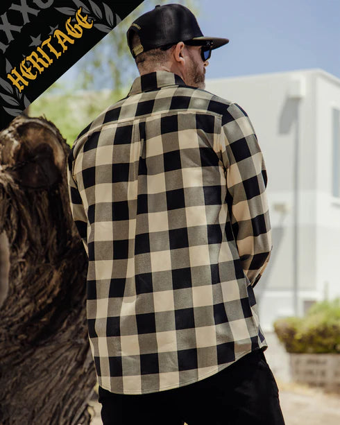 BRAVO HERITAGE FLANNEL (Brown/Black) | DIXXON