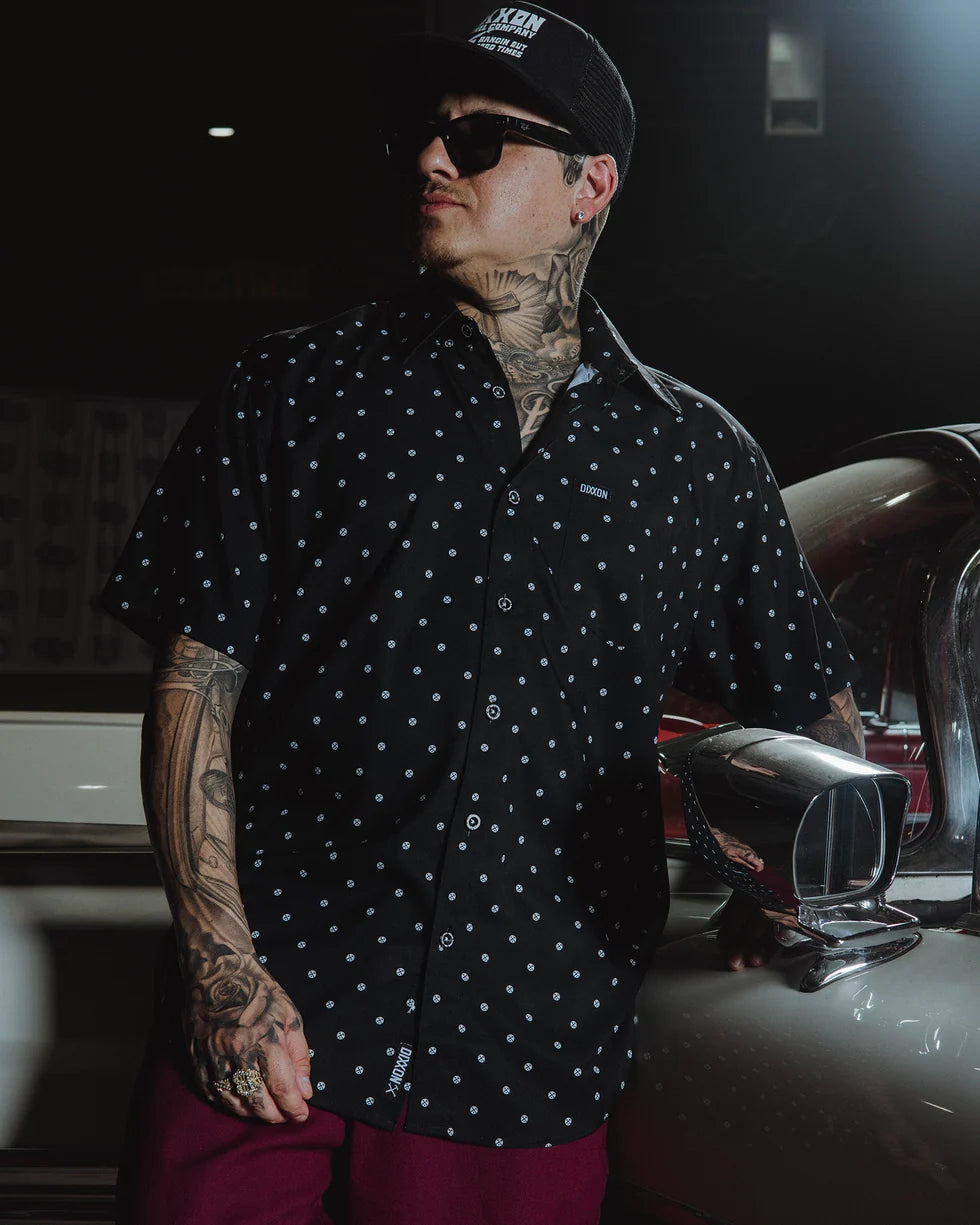 MEN'S POLKACIDE (Black/White) | Dixxon