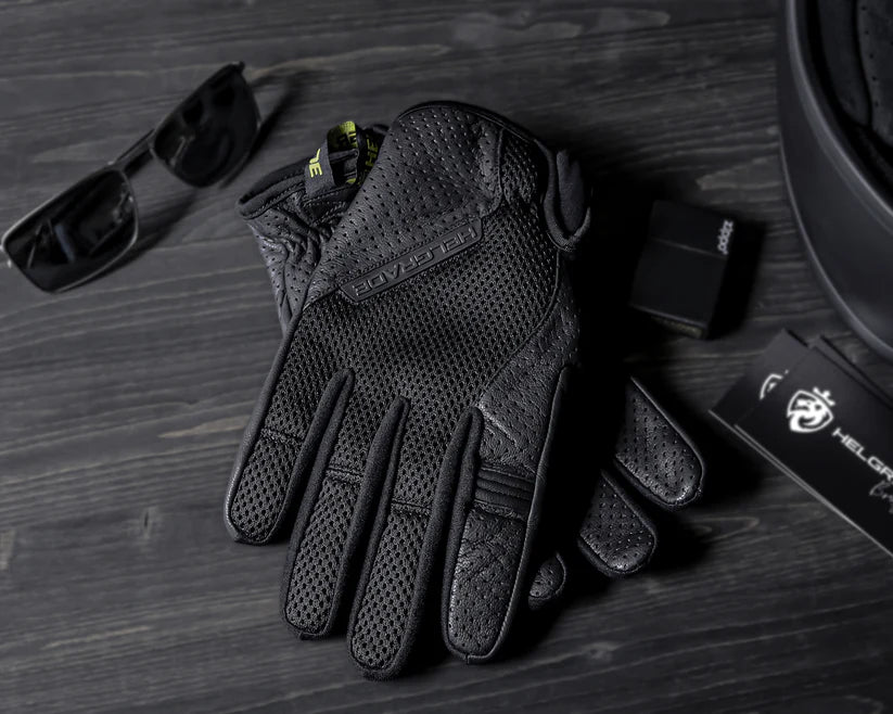 BECKFORD LEATHER/MESH GLOVE (Black) | Helgrade