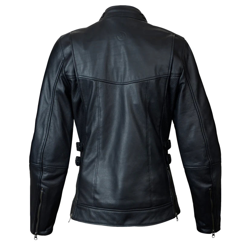 WOMEN'S BERGEN LEATHER JACKET (Black) | Helgrade