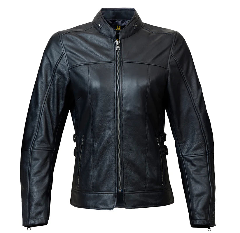 WOMEN'S BERGEN LEATHER JACKET (Black) | Helgrade