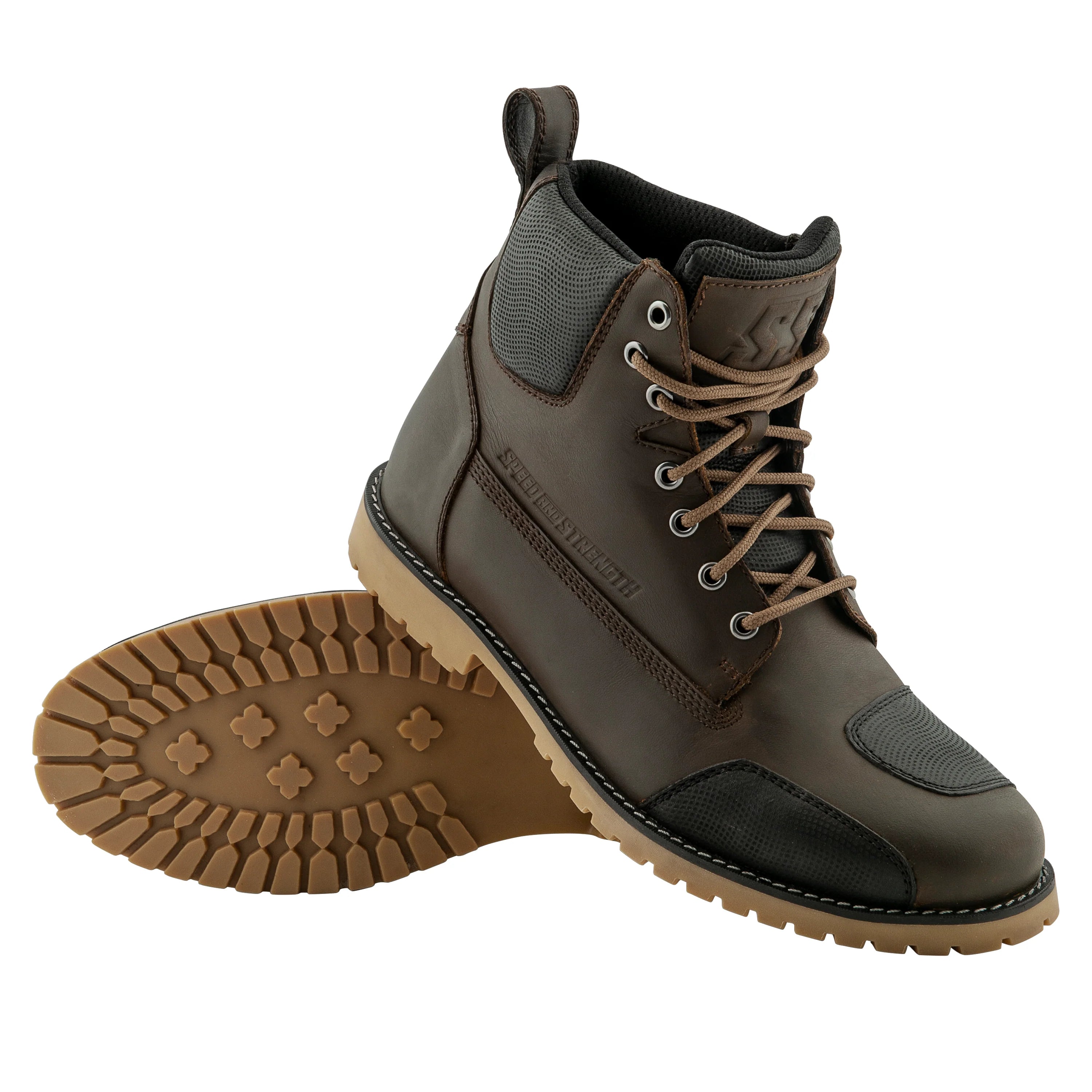 CALL TO ARMS MEN'S LEATHER BOOTS (Brown/Black) | Speed and Strength