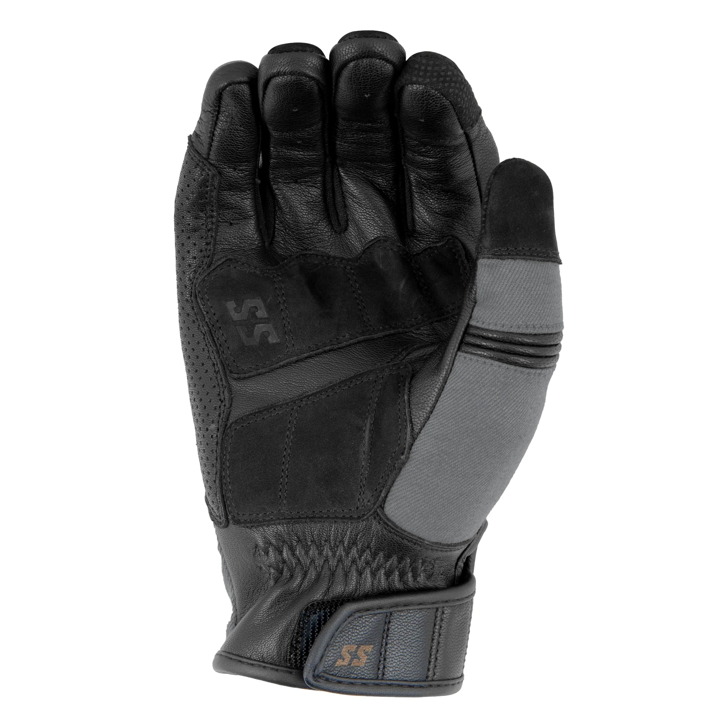 MEN'S LEATHER CRUISE MISSILE GLOVES (Charcoal) | Speed and Strength
