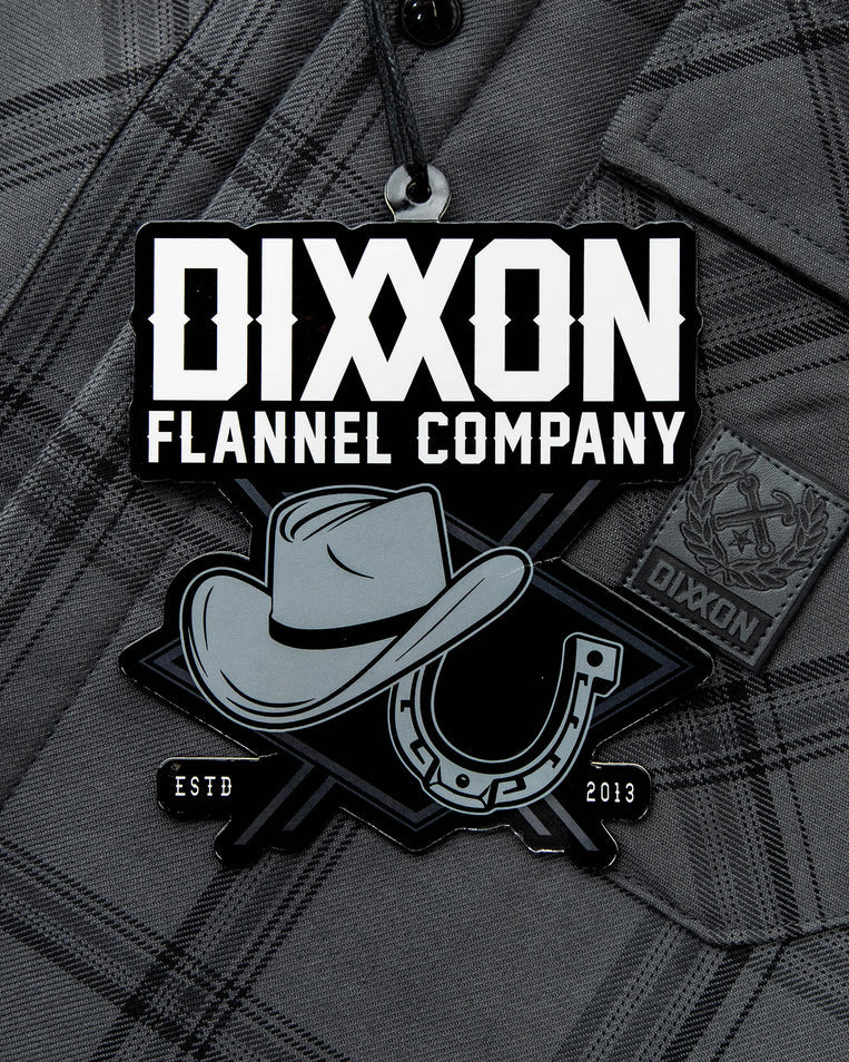 MEN'S DAKOTA SHERPA FLANNEL JACKET (Grey) | DIXXON
